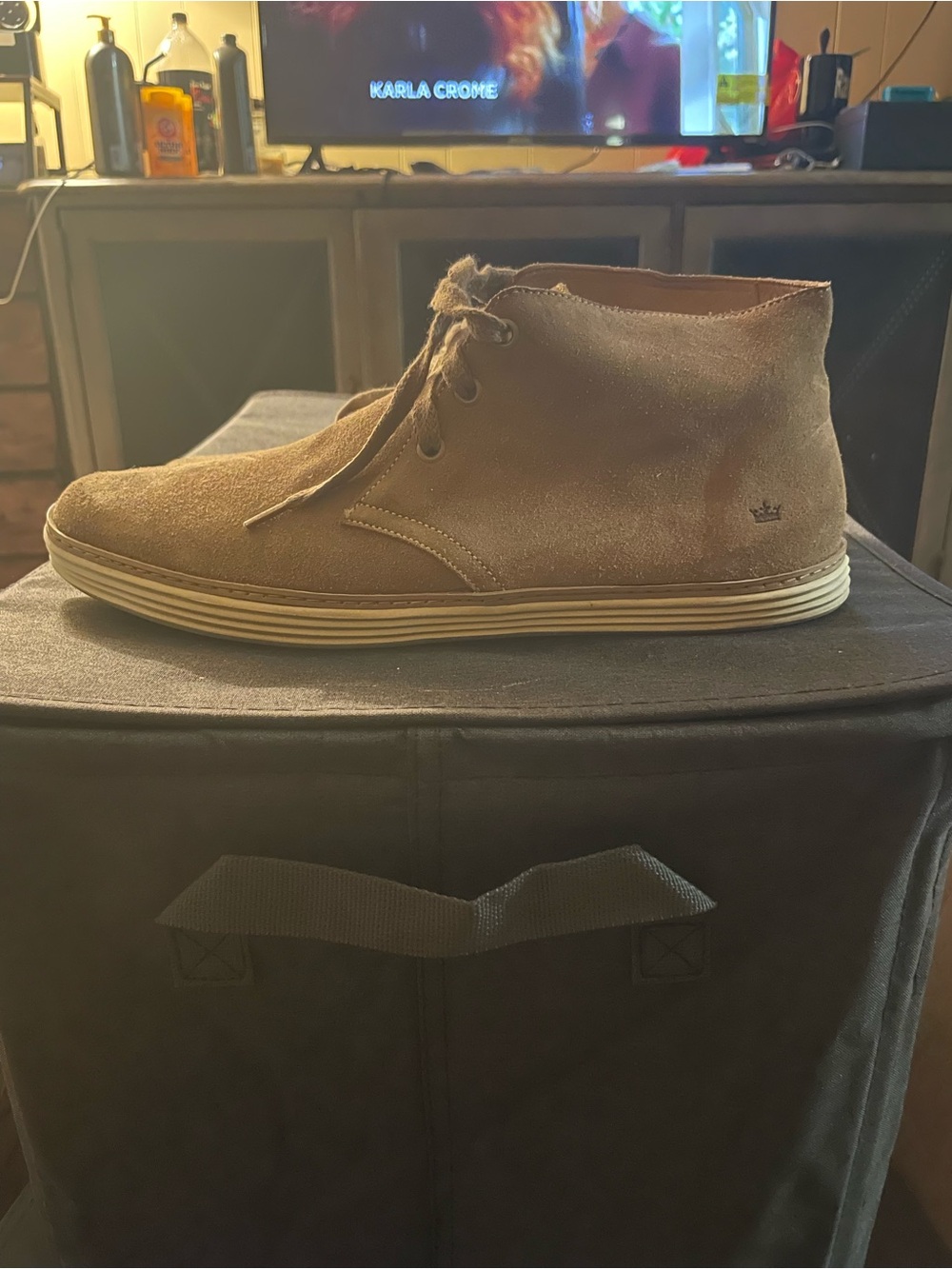 Peter Millar Men's Size 11 Suede Chukka Boot - Brown